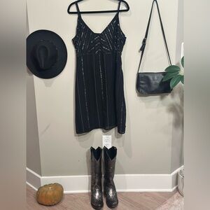 Idyllwind Sparkling Black Mini Dress